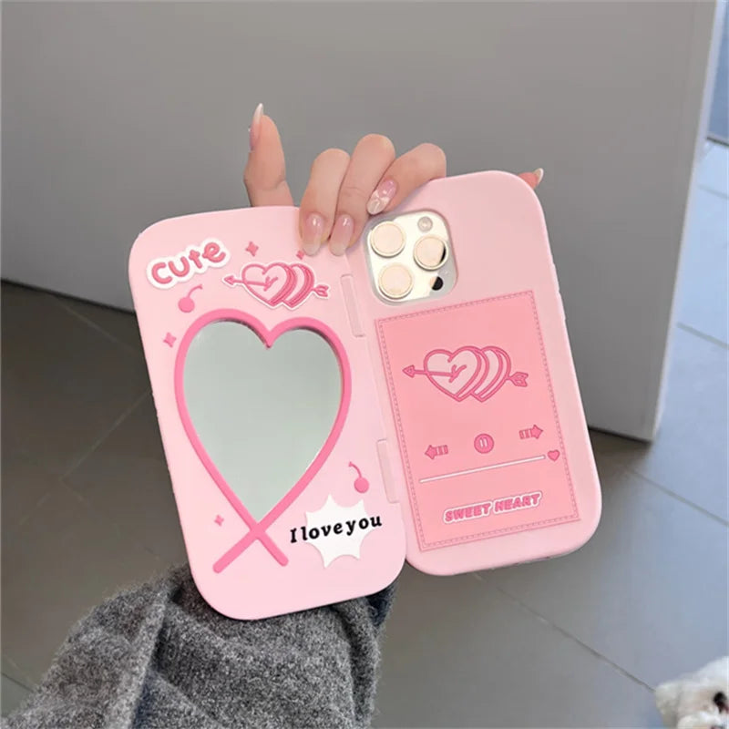 Silikon Flip-Case Liebe Cartoon Tier iPhone Hülle