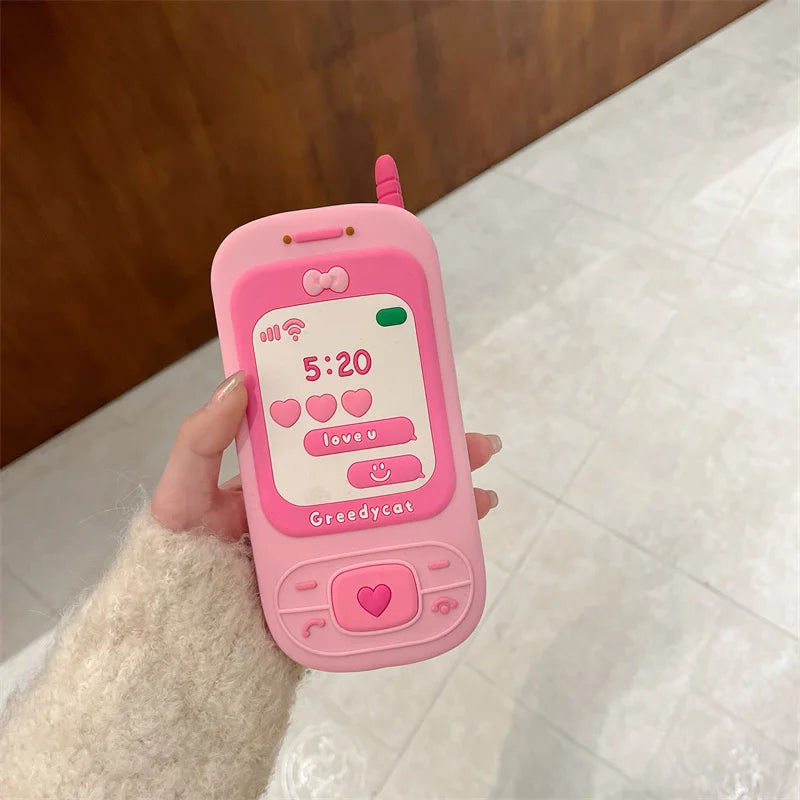 Süße 3D-Spiegelhülle mit Schleife für iPhone