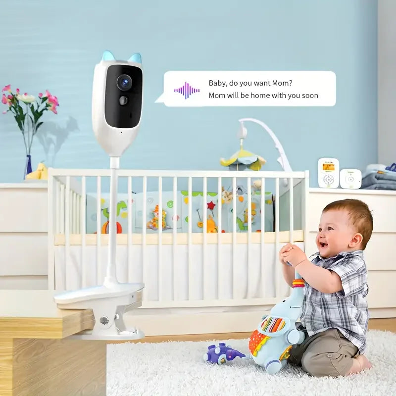 4MP WiFi baby monitor HD night vision 360° camera