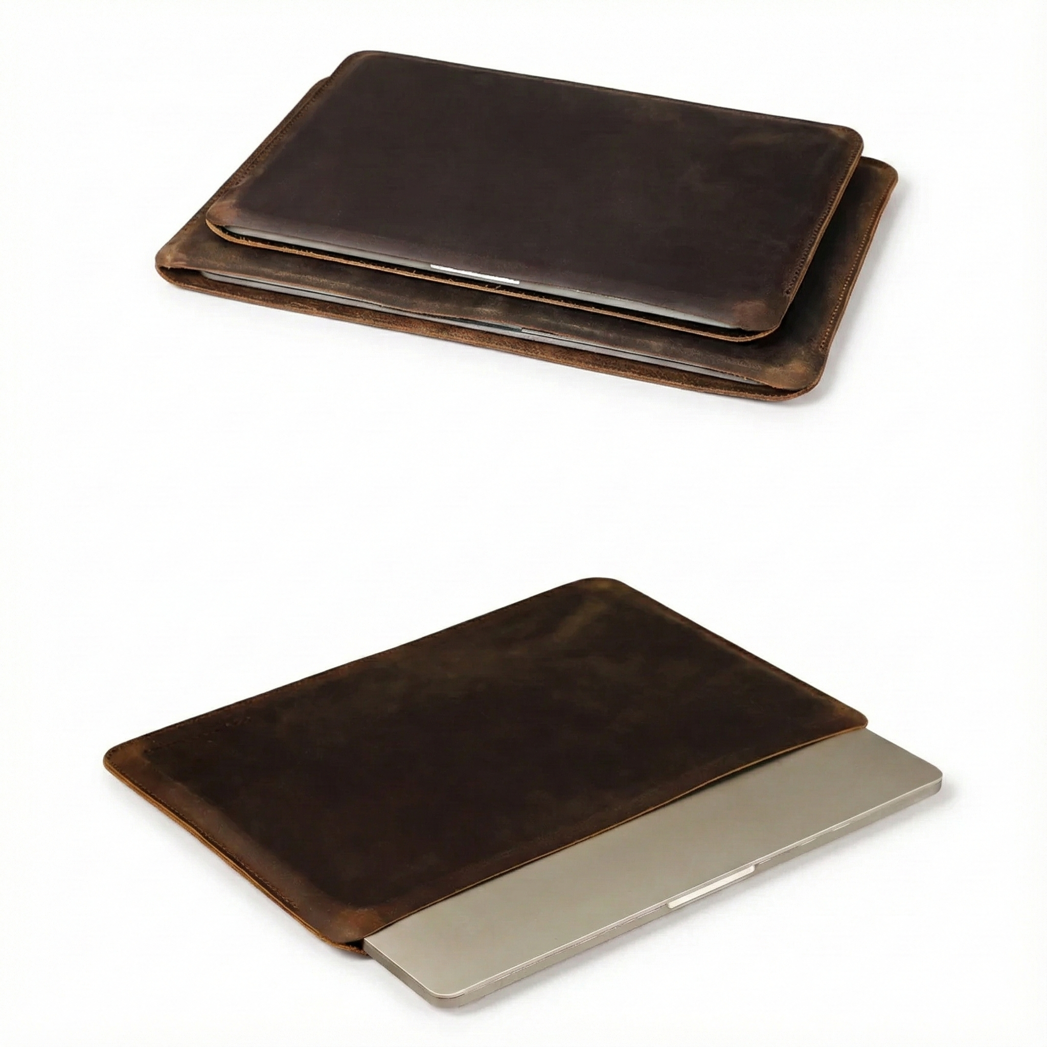 FAMILY Genuine Leather Laptop Sleeve 13–16 inch