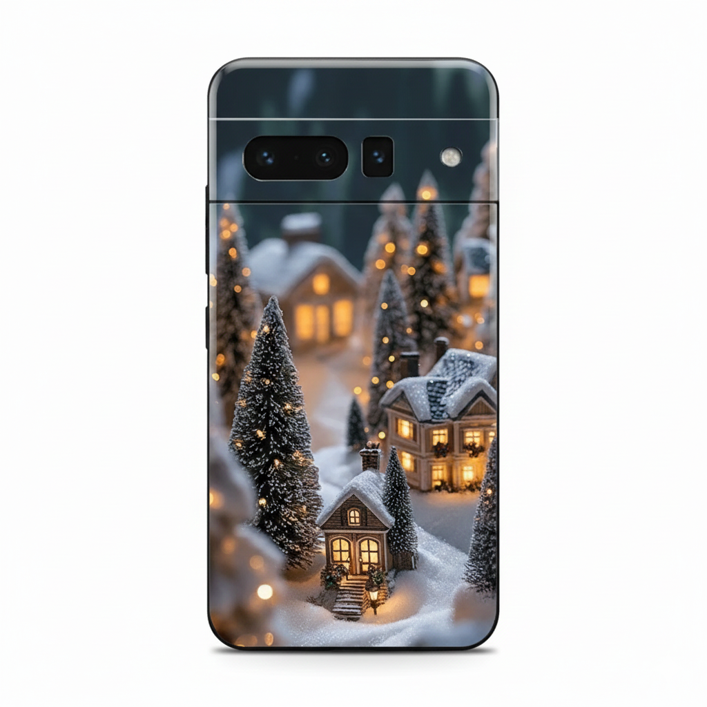 Weiche Weihnachtsbaumlicht TPU Hülle für Google Pixel 8 9 10