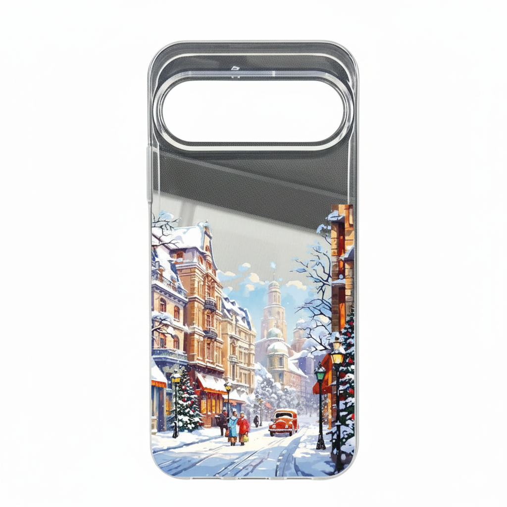 Winter TPU phone case with snowy landscape for Google Pixel