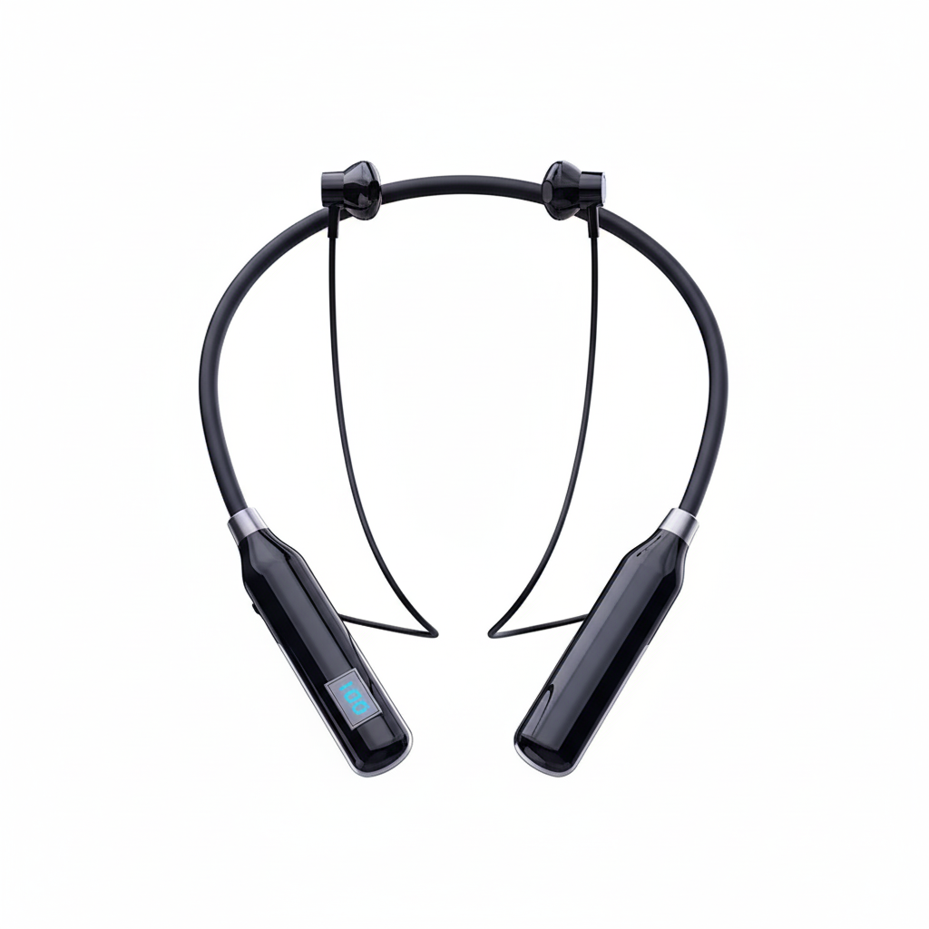 Casque Bluetooth tour de cou intra-auriculaire avec micro