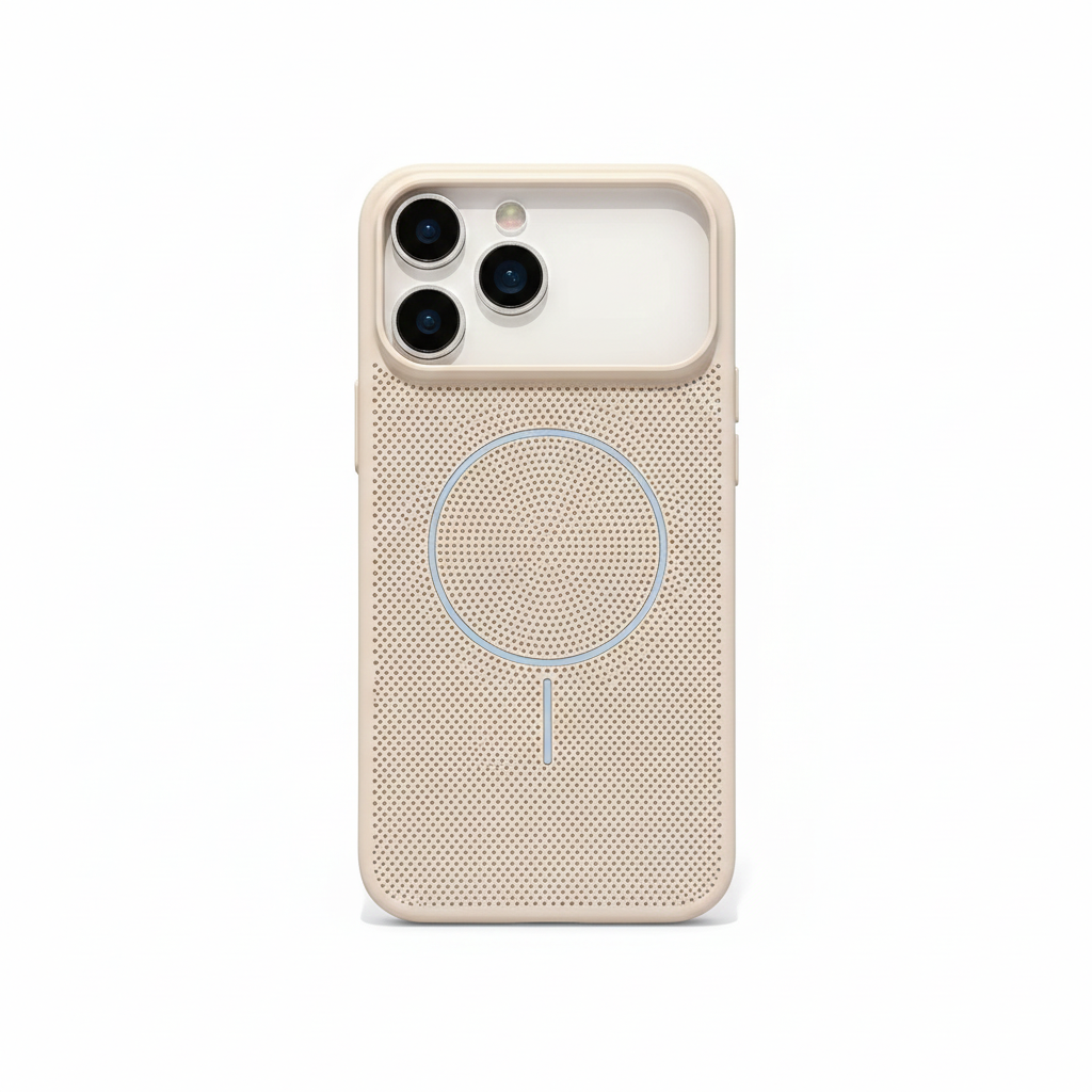 Magnetic mesh case with cooling for iPhone 17 Pro Max