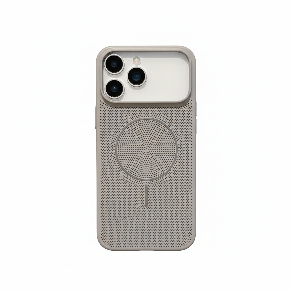 Magnetic mesh case with cooling for iPhone 17 Pro Max