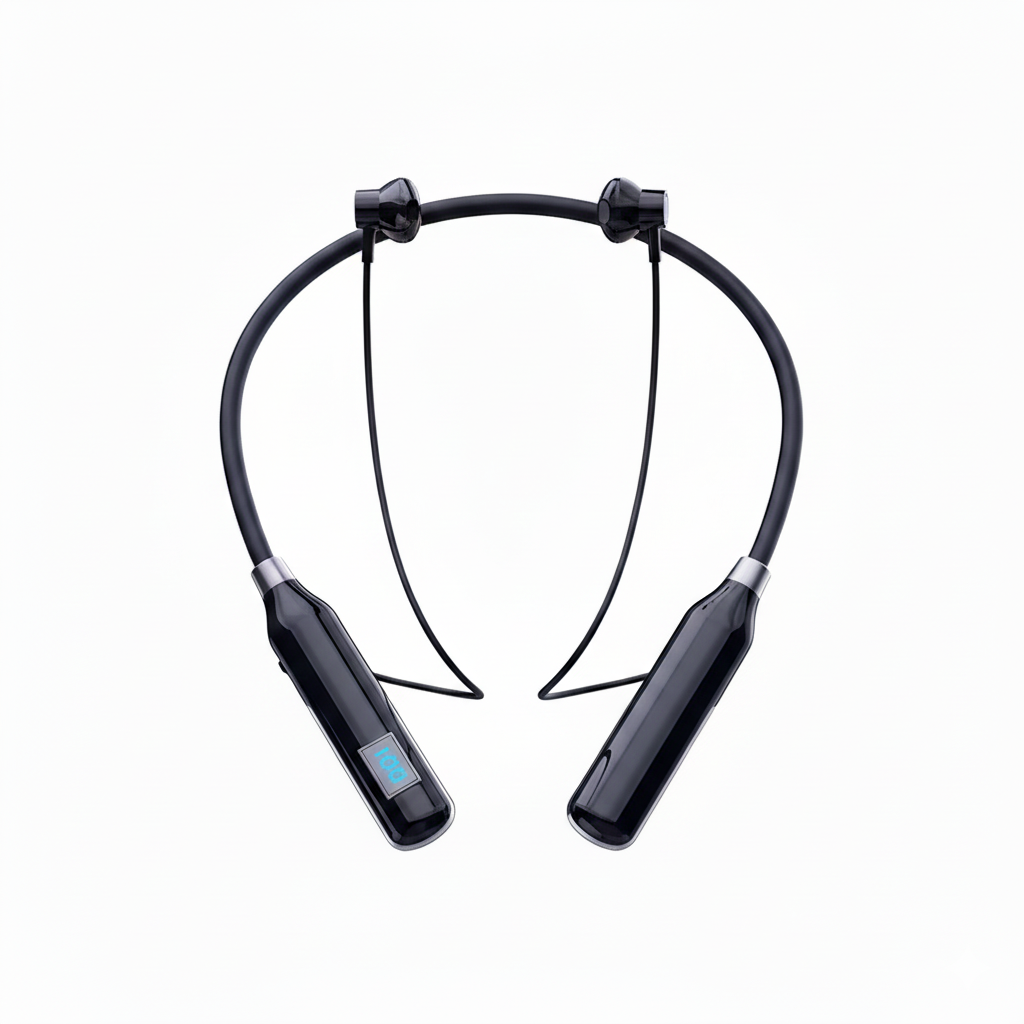 Casque Bluetooth tour de cou intra-auriculaire avec micro