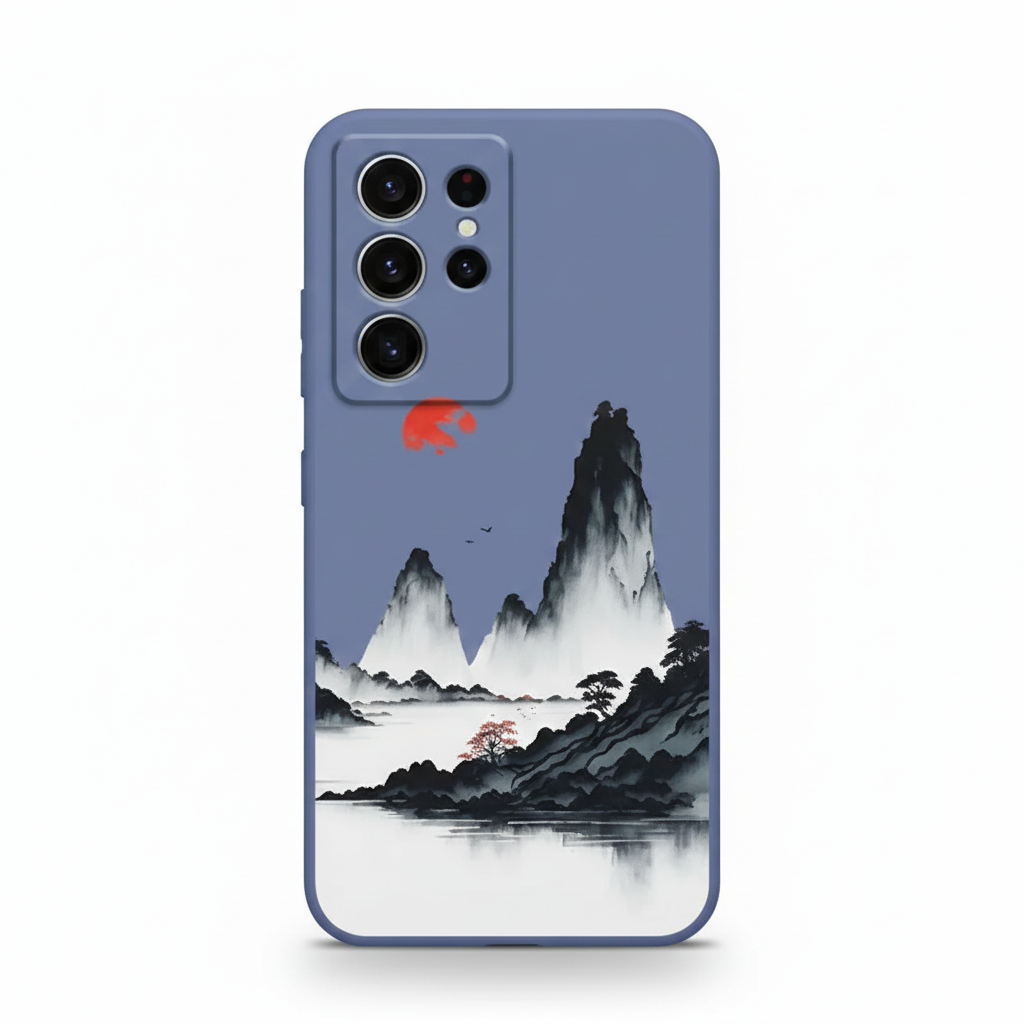 Rote Sonnenuntergang Hülle für Samsung Galaxy