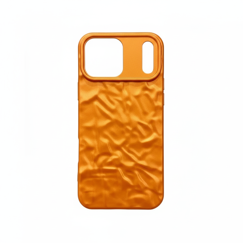 3D Falten Hülle für iPhone 17 Pro Max Orange