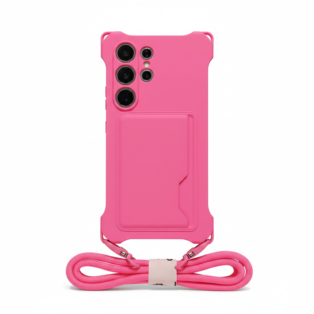 Luxus Crossbody Kartenhülle für Samsung Galaxy S25–S23