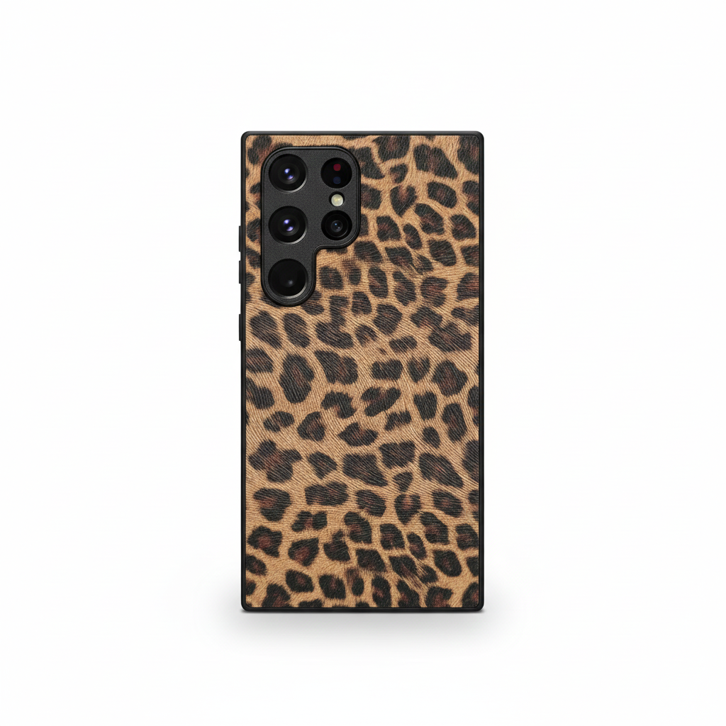 Luxury Case S24 Ultra Leopard Crocodile Design