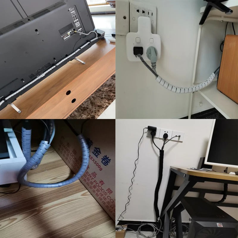 Flexibler Spiralkabel Organizer – 5/10 m Kabelhalter