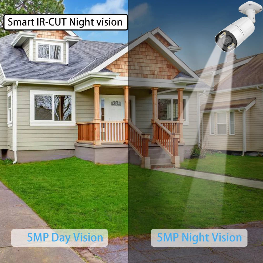 4K 8MP POE IP Kamera, H.265, Nachtsicht, Metall, Wasserdicht