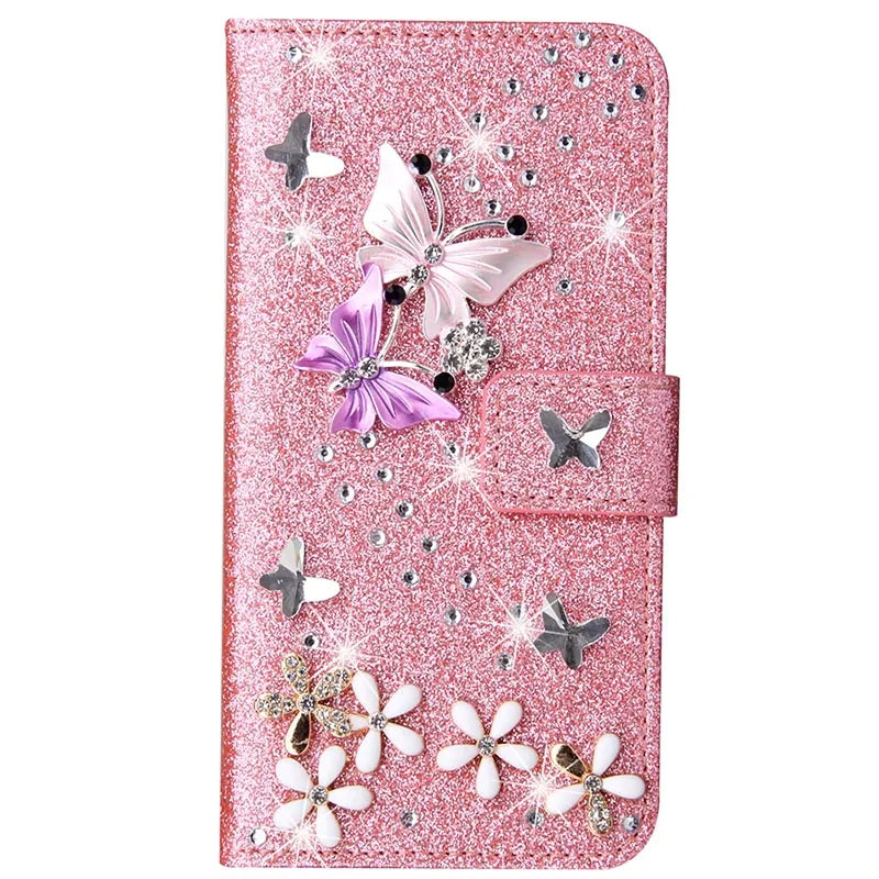 Glitzer Brieftasche Flip Hülle für Samsung S25 Ultra