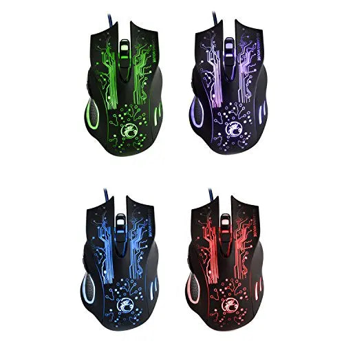 X9 Kabelgebundene Gaming-Maus 3200 DPI mit LED-Beleuchtung