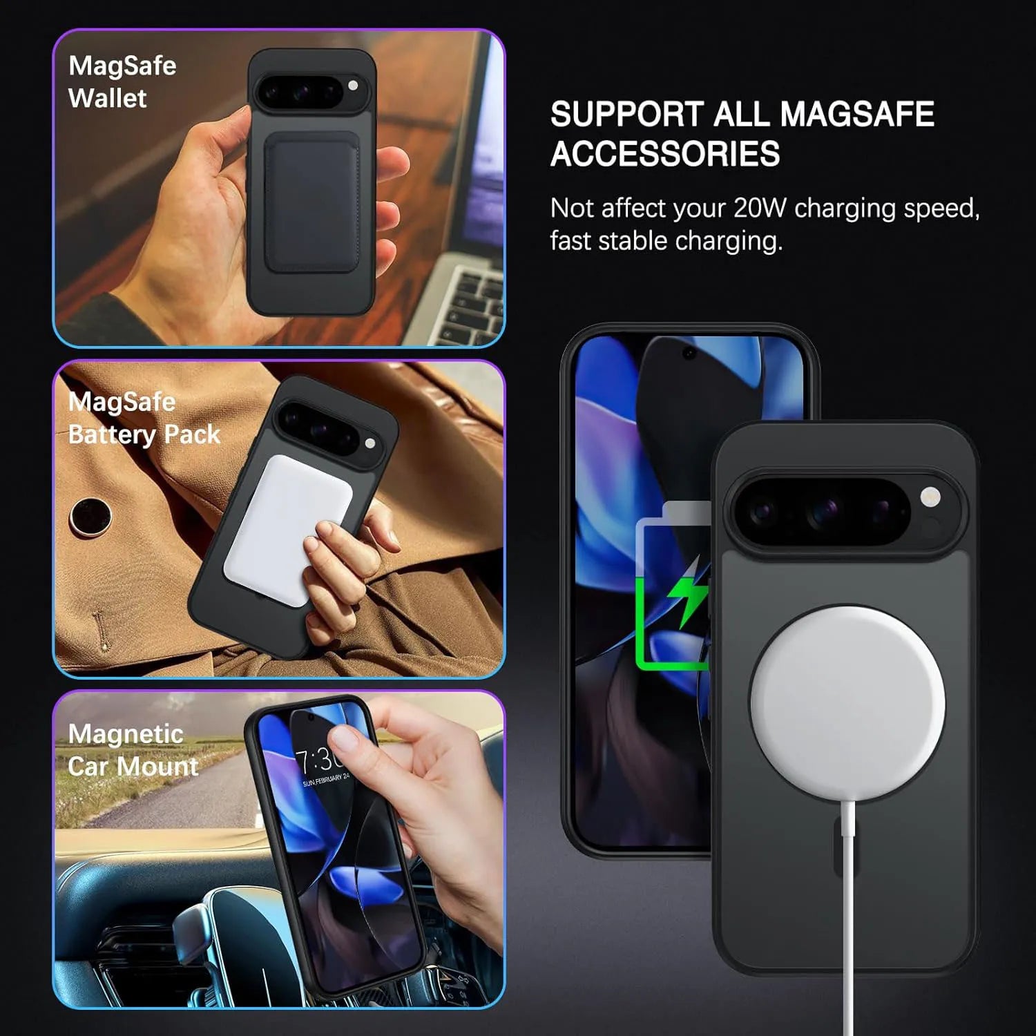 Magnetische Magsafe-Hülle für Pixel