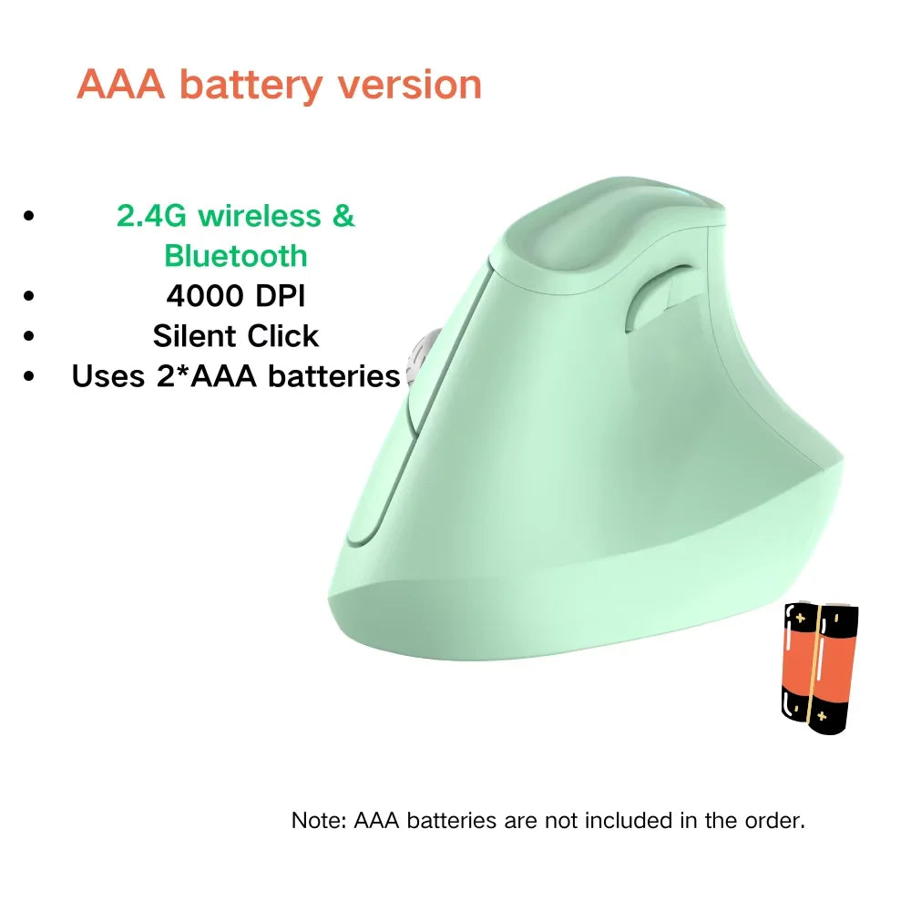 Vertikale ergonomische Bluetooth Maus mit 4000 DPI