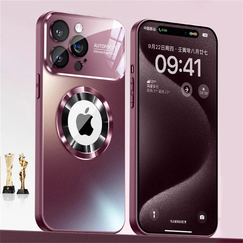 Luxus Matte Magnetische Hülle für iPhone 17