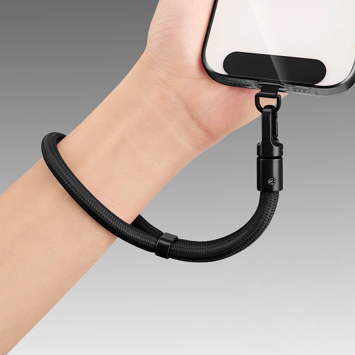 Kurzes Handy-Lanyard mit Anti-Drop-System, verstellbar