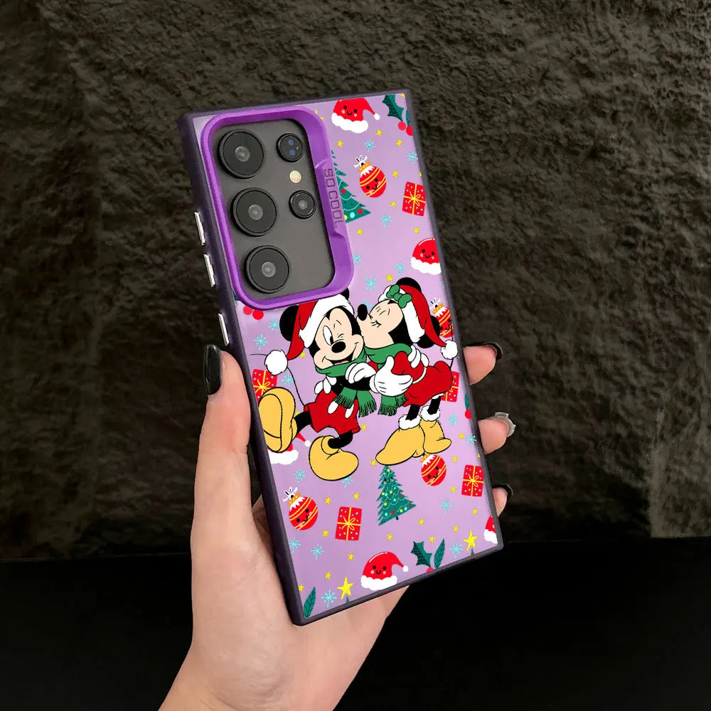 Mickey Minnie Weihnachts Handyhülle für Samsung S25