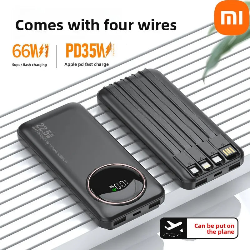 Powerbank 30000mAh mit Kabel & Schnellladeanzeige