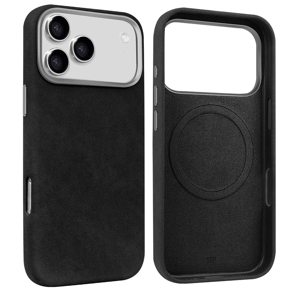 Wildleder Lederhülle für iPhone 17 mit MagSafe