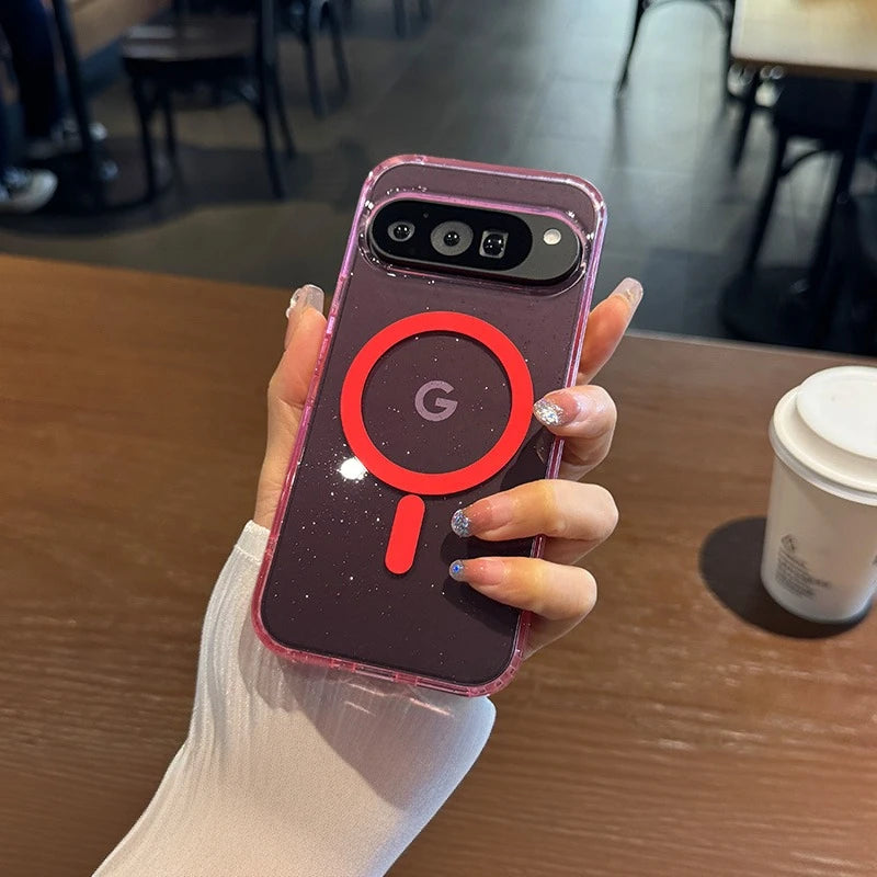 Glitzernde Magsafe-Hülle für Pixel 8–10