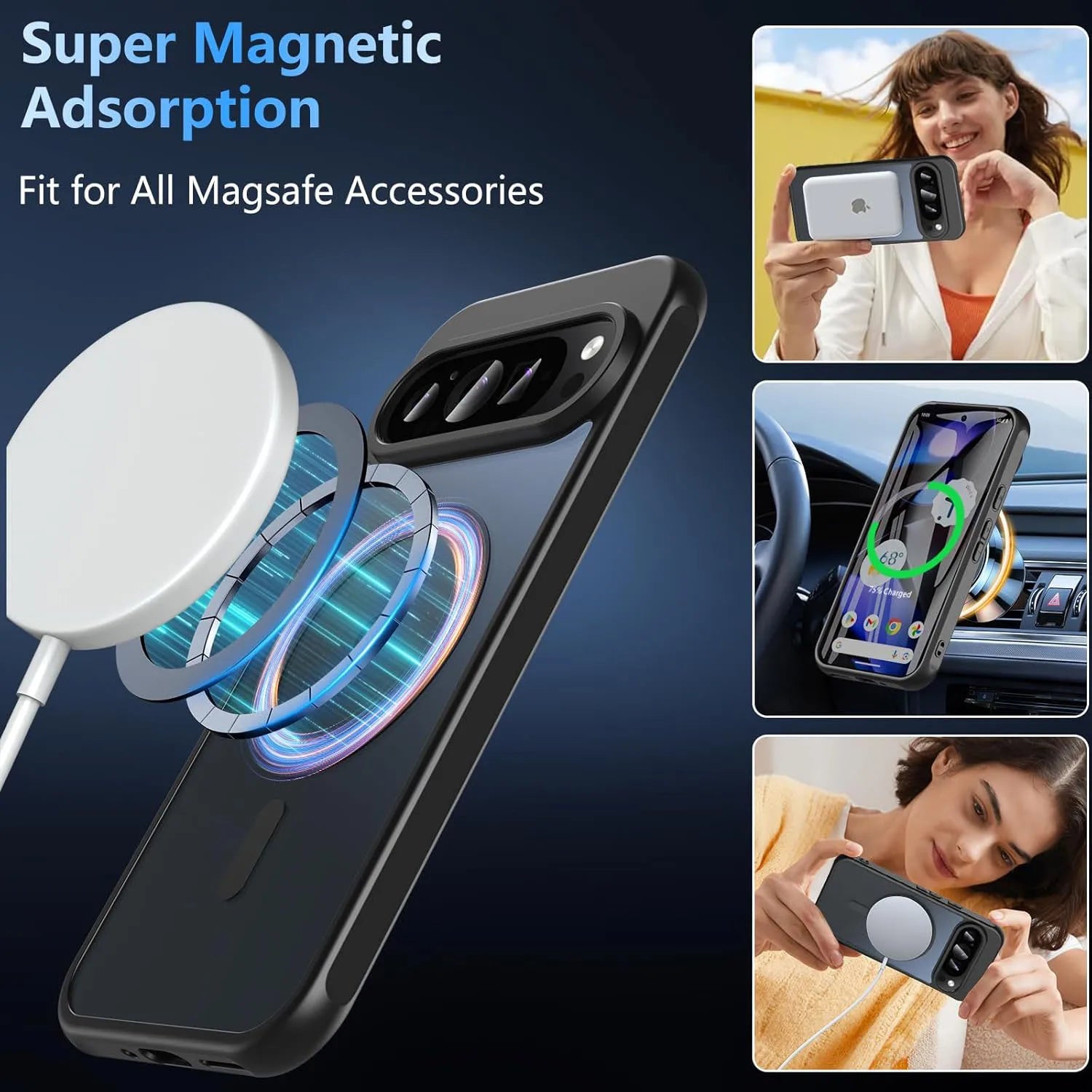 Magnetische Magsafe-Hülle für Pixel