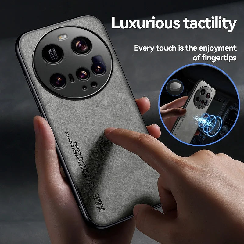 Magnetische Lederhülle Xiaomi 15 Ultra