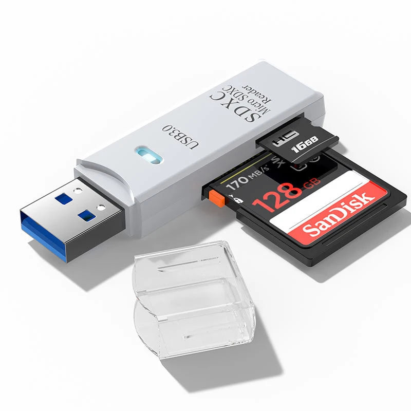 USB 3.0 Kartenleser 2-in-1 SD TF Adapter