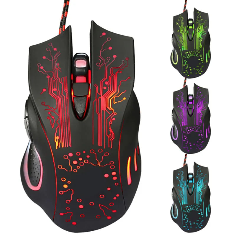 X9 Kabelgebundene Gaming-Maus 3200 DPI mit LED-Beleuchtung