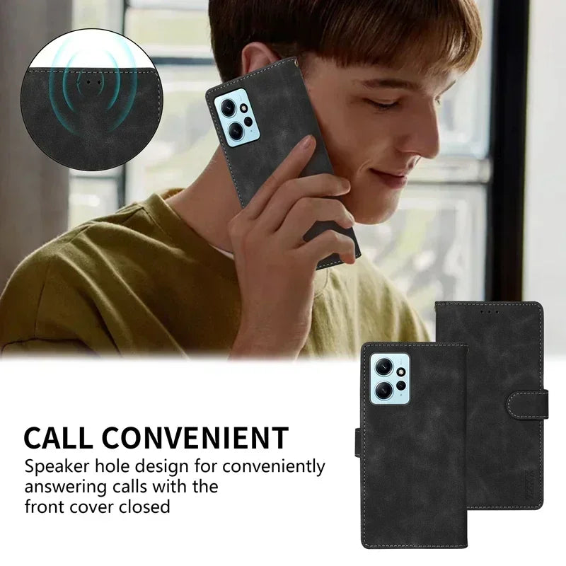 Magnetische Flip Ledertasche Xiaomi