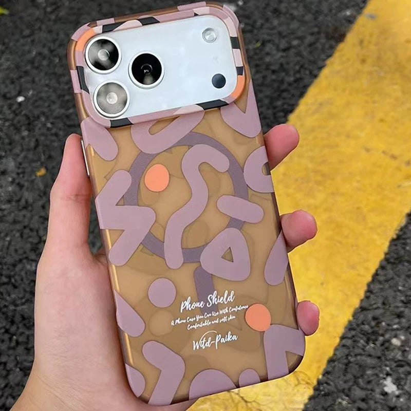 Matte Magnet-Hülle für iPhone 17 Pro Max Graffiti