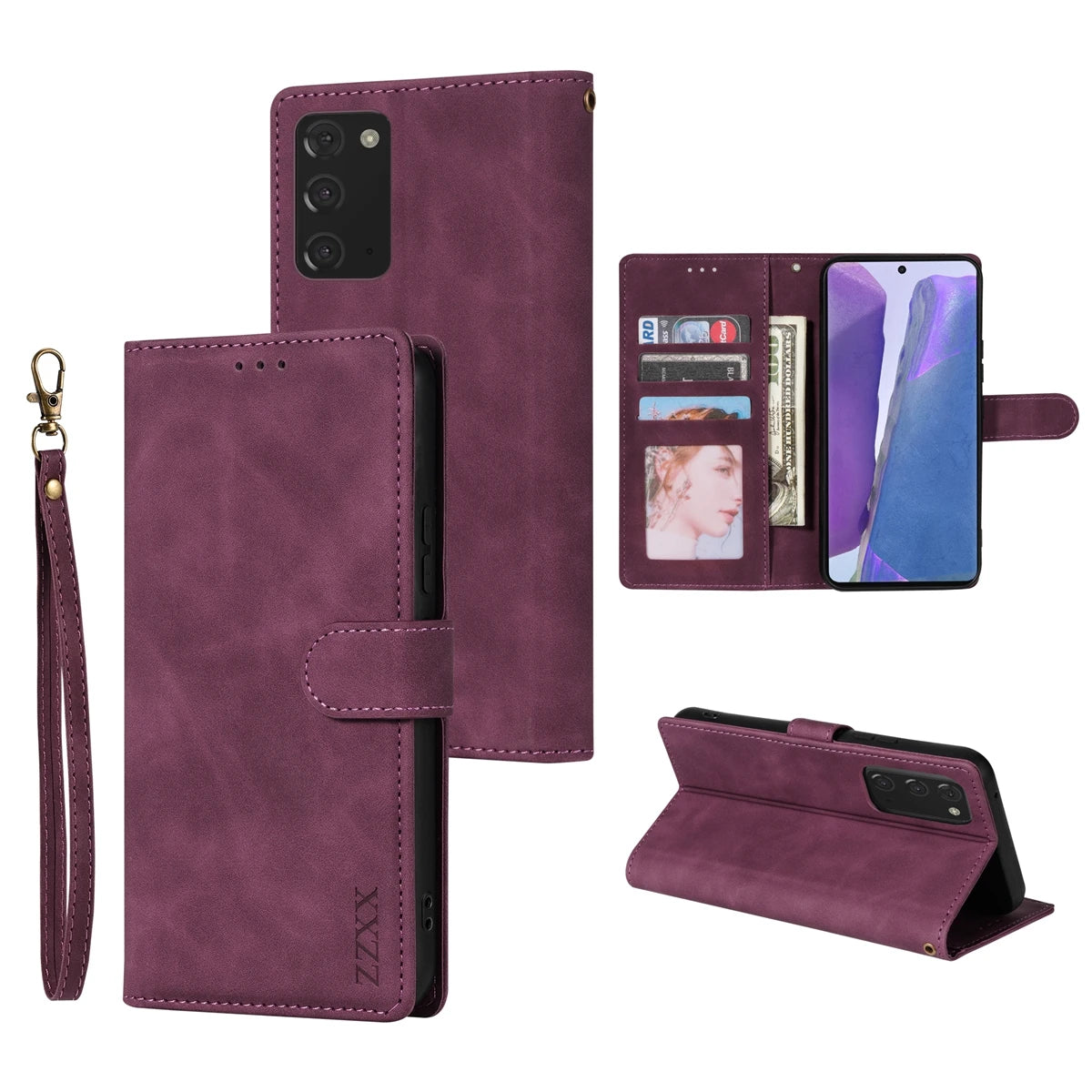 Magnetische Lederhülle für Samsung