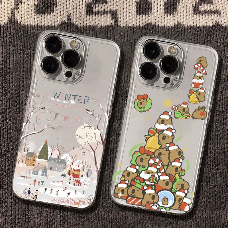 Schöne Winter Schnee Handyhülle für Samsung S25