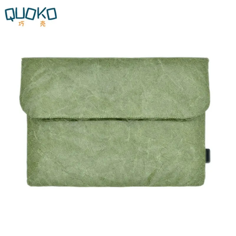 Vintage fiber paper laptop sleeve, 13-16 inch