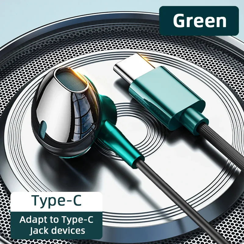 USB-C HiFi Bass Ohrhörer mit Mikrofon