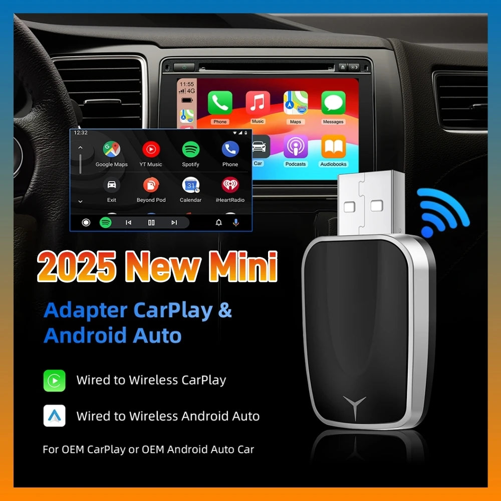 2in1 AI Box Adapter CarPlay Android Auto
