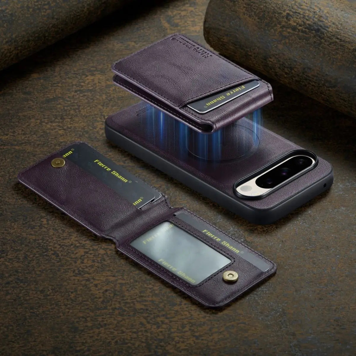 Business Lederhülle mit Kartenfach für Google Pixel 10