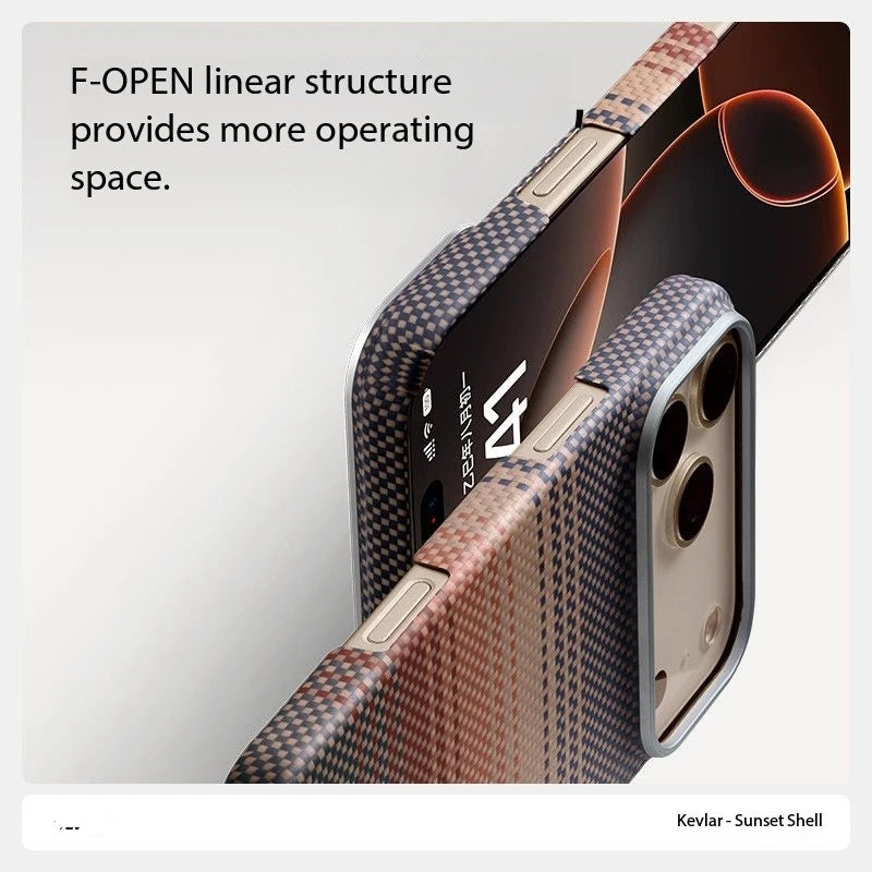 Ultradünne Kevlar-Hülle für iPhone 17 Pro Max