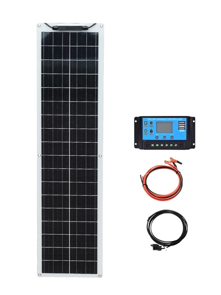50W 12V Solar Panel Starter Kit for Motorhomes & Campers