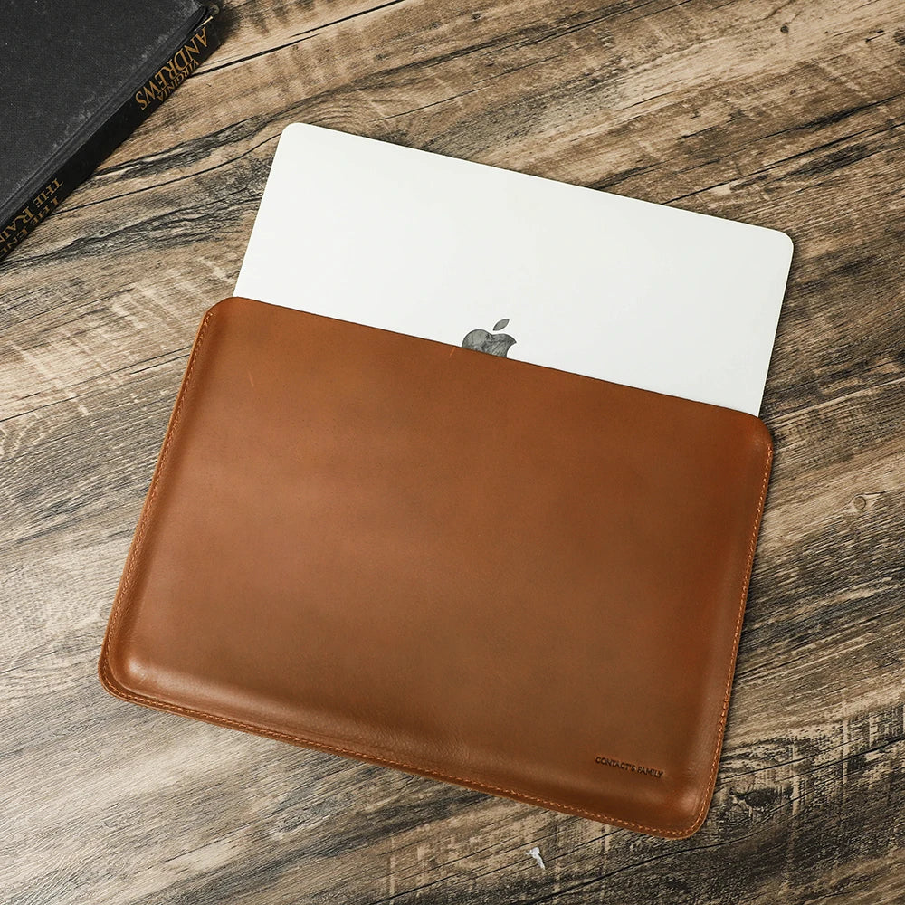 FAMILY Genuine Leather Laptop Sleeve 13–16 inch