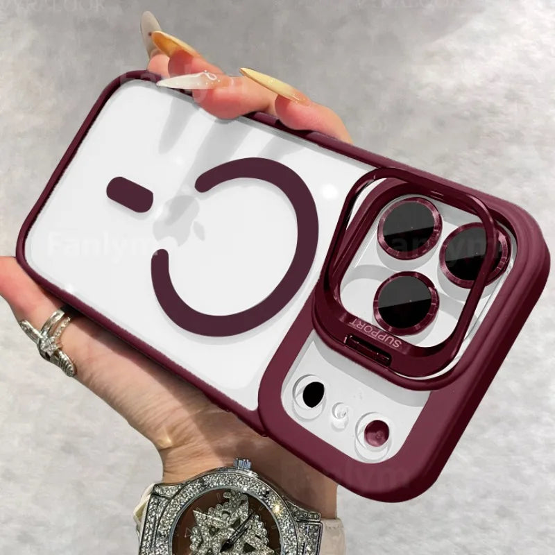 Magnetische Hülle für iPhone 17 mit Linsenschutz