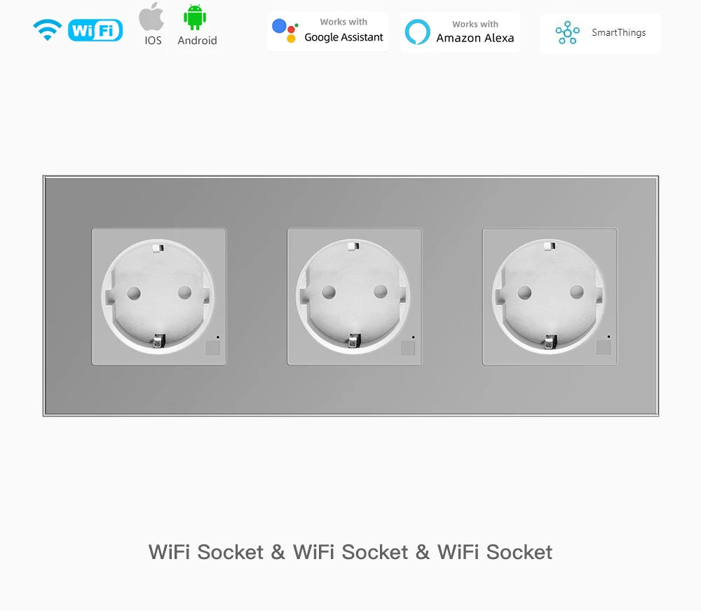 Smart WLAN Steckdose EU USB Typ-C Timer Alexa