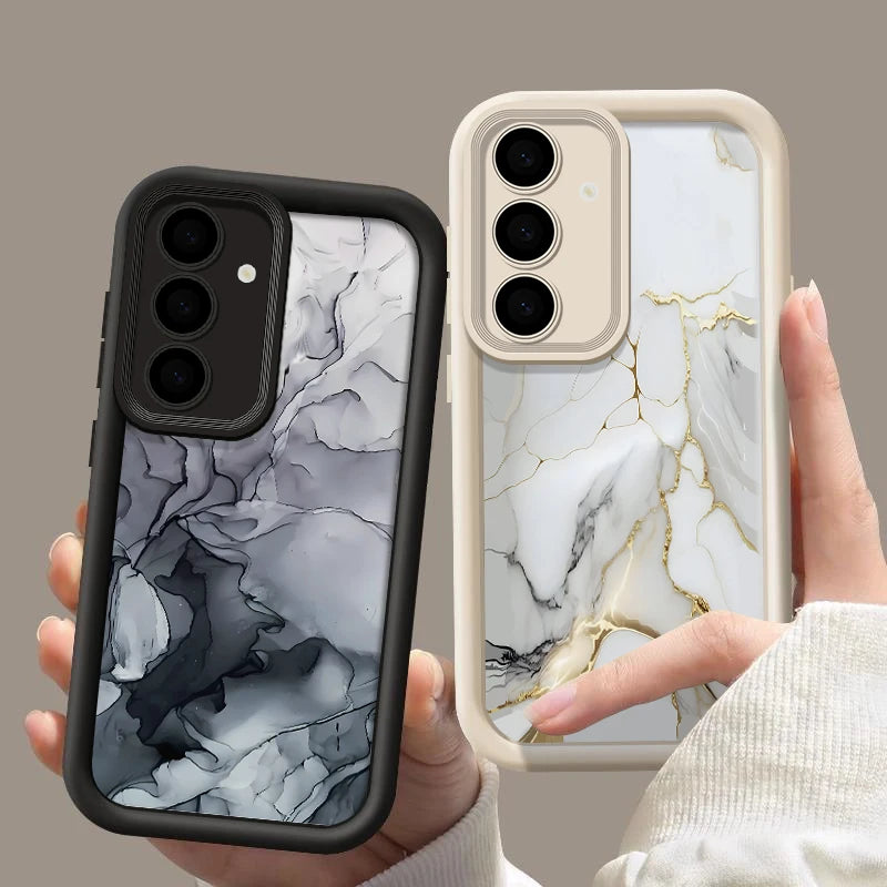 Elegant marble case for Samsung Galaxy, soft design
