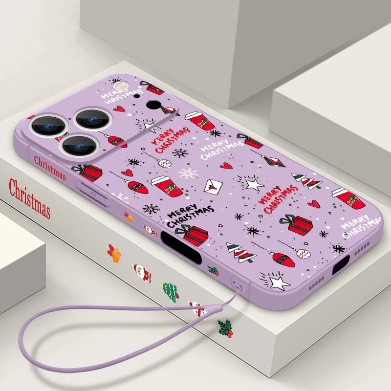 Weihnachts Handyhülle für iPhone 17 Pro Max mit Band