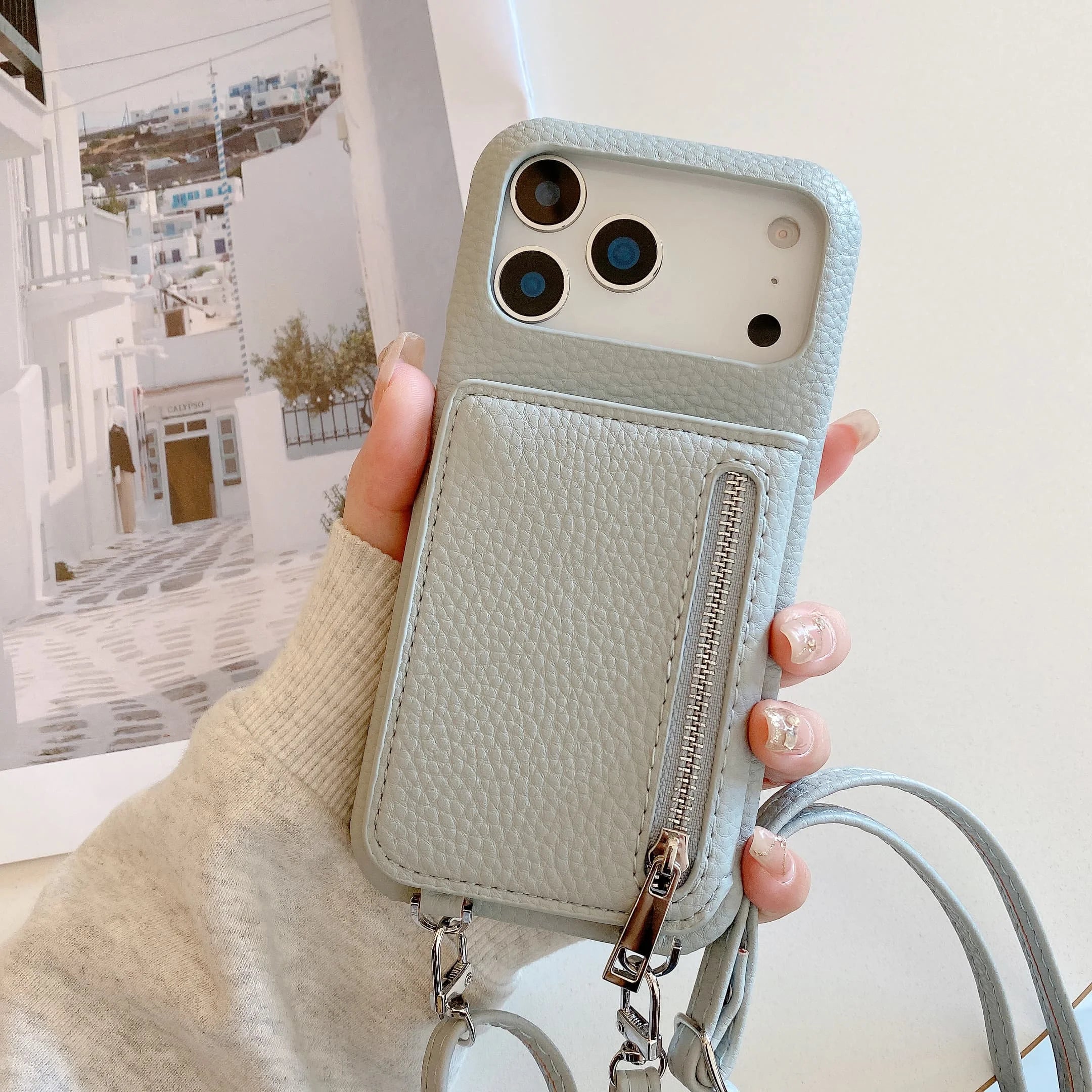 Umhängetasche für iPhone 17 mit Kartenhalter