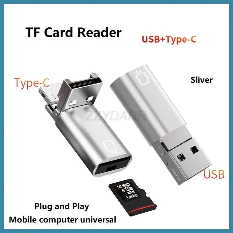 USB Micro SD Kartenleser für iPhone & Typ C Geräte