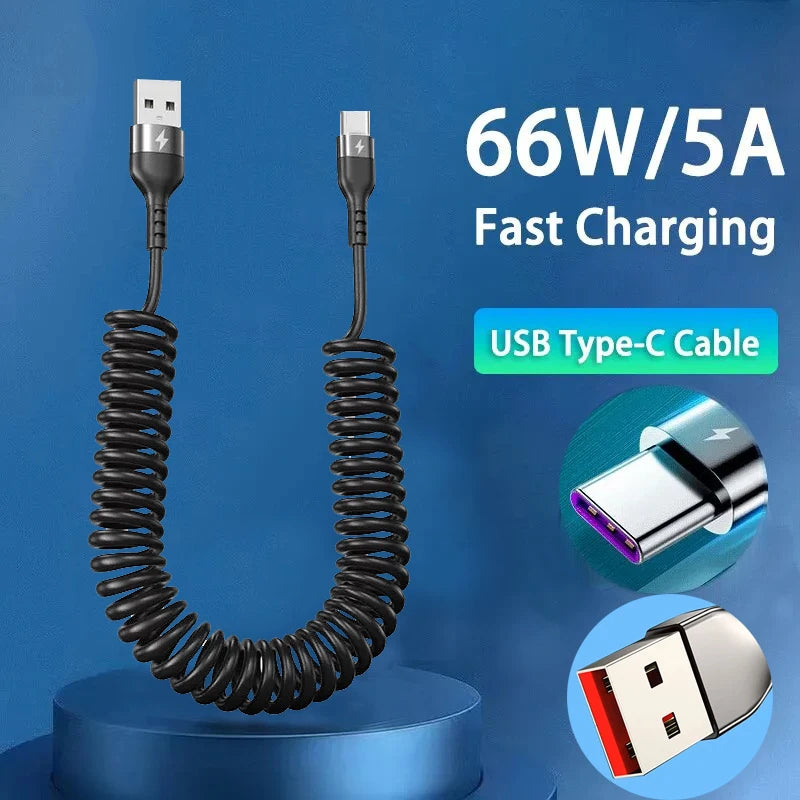 USB-C 66W Auto-Schnellladekabel 5A