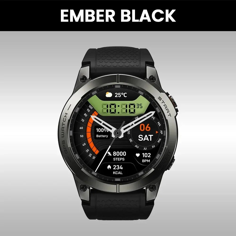 Zeblaze Stratos 3 PRO GPS-Smartwatch Herren 1,43" AMOLED