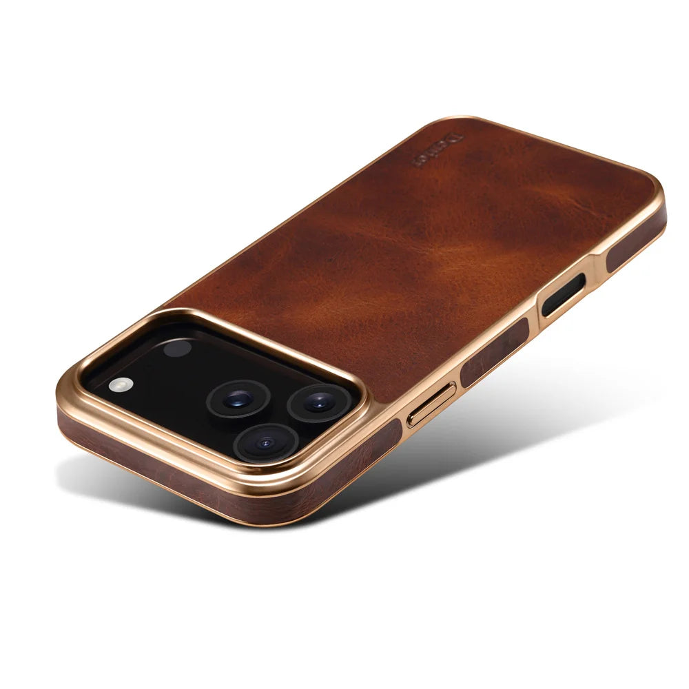 Luxus Echtledertasche für iPhone 17 Pro Max
